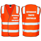 Authorised Traffic Controller Safety Vest Orange